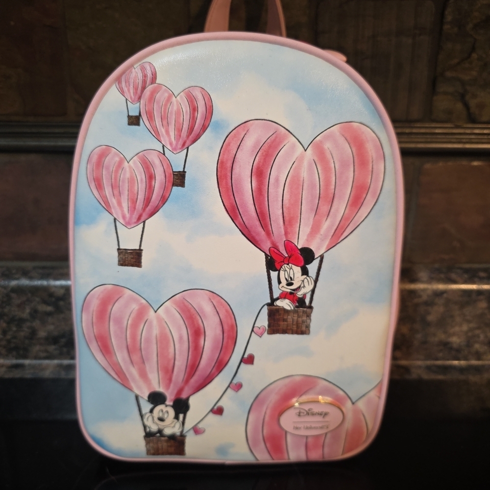 Disney Pink Heart Balloon Kids Backpack